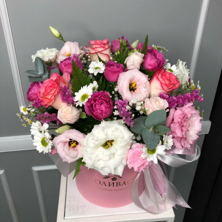 Цветы в интересных коробочках - Доставка цветов Феодосия - Цветы Oliva's