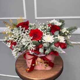 новогодняя сумочка с цветами