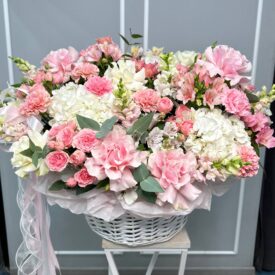 большая корзина цветов